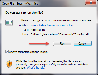 Open File security warning